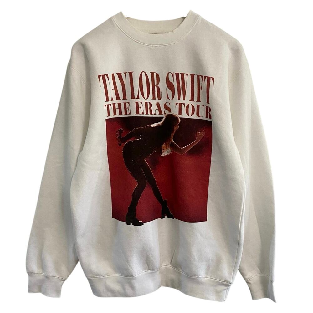 Taylor Swift The Eras Tour Crew Sweater Women's Medium Concert Swifty Concert